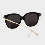 옵티칼더블유 CLASS 블랙 미러렌즈 오버사이즈 빅사이즈 데일리 캐주얼 선글라스 : 옵티컬더블유