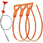 머리 막힘 제거기 플런저 플라스틱 스틸 도구 욕조 막힌 싱크대 90CM길이6 1블랙파이프청소기 : 지랜더