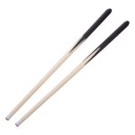 2개 미니 우드 당구 큐 숏 빌리어드 스틱 가벼운 매끄러운 그립 콤팩트 : 에스디-상사