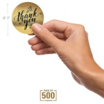 1 롤/500pcs 골드 선물을위한 스티커 감사합니다 결혼식 생일 인치 파티 가방 중소기업 포장 제공 : 밸류마켓샵