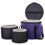 혜은 크리스탈 싱잉볼 6 -10 세트 3개 432Hz 10 C 8 F 6 A 명상 요가볼, 휴대용 케이스 사운드 배스 킵 밸런스 테라피 포함 : 딜리고라운지