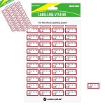 오랴 견출지 일반 21x10 적색 5매입 이름스티커 일반견출지 : 오성상회25