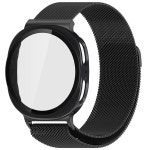 갤럭시 워치 8 클래식 LTE 46mm용 PC 케이스 밴드 마그네틱 밀라노 루프 스트랩 삼성 워치 8 40mm 44mm용 강화유리 커버 : 에드윈에이