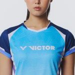 빅터 배드민턴복 경기 반팔 티셔츠 상의 의류 여자 여성 VT26AGW008F 2026 SS : 배드민턴라켓전문빅터경기광주
