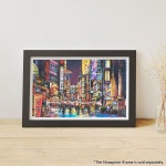 핀투 직소 퍼즐 비 오는 밤에 네온 플래시가 가정용 장식용 아름다운 플라스틱 퍼즐 [H2857] : Mbridge