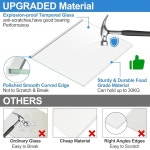 업그레이드된 W11130202 냉동 선반 월풀 냉장고 선반용 교체용 WRS571CIHz04 WRS571CIHz01 WRS571CIDM00 WRS571CIHB04 유리 : 모라디13