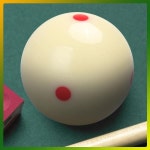 레드 6-도트 당구 연습 공 표준 2 1/4인치 미니 풀 트레이너 볼 폴리에스터 액세서리 : 에스디-상사