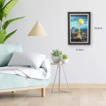 어른용 핀투 직소 퍼즐 달의 밤 시리즈 도쿄 타워 일본 가정 장식용 아름다운 플라스틱 퍼즐 [H2652] 1 Moon Night Series New Y : Mbridge