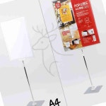 스탠드 조립식 A4 A3 투명 POP 진열 매장 약국입간판 메뉴판거치대 : 핸샘