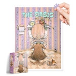 피스 릴랙스 플라스틱 직소 퍼즐 1200피스 게리 패터슨 오아시스에서 가장 만족스러운 테이블 게임 퍼즐 매트가 필요 없는 [H3466] : Mbridge