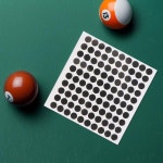 4시트 당구 포인트 스티커 액세서리 마킹 공급 볼 위치 : 에스디-상사