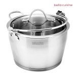 벨라쿠진 잼팟 6리터+유리뚜껑 세트 /인덕션 가능 : 벨라쿠진