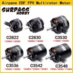 Surpass Hobby 2822 브러시리스 모터 비행기 EDF FPV 멀티로터 쿼드콥터용 : 다이렉트스토어12