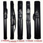 PU 가죽 당구 큐 케이스 2/4/6홀 칸막이 및 어깨끈 포함 용품 스틱 휴대용 : 에스디-상사