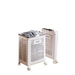 더러운 옷 바구니 가정용 더러운 옷 보관 바구니 세탁 화장실 옷 대용량 접이식 : 글로벌풀필먼트14