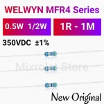 (10PCS)  오리지널 영국 WELWYN 발열 저항기 MFR4 시리즈 0.5W 1/2W 1R-1M 옴 전원 컬러 링 금속 필름 저항기 : 분당플렉스62