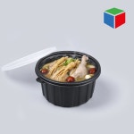 PP원형용기 삼계탕 JH-신158 중 검정 세트 : 대흥포장주식회사