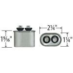 024-20043-000-5 uf MFD 370볼트 VAC - 요크용 캡콤 오벌 런 커패시터 업그레이드 : 리빙모먼트17