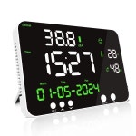 벽걸이형 소음 측정기 디지털 데시벨 미터 온도 및 30~130dB LED 화면 : 한강무역상사8