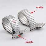 견본에 대 한 탄성 금속 시계 밴드 20mm 17mm 스트랩 스트레치 확장 스테인레스 손목 남자 여자 시계줄 액세서리 : 에이티라나51