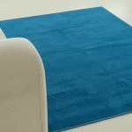 인룸 플레인 소프트 사계절 거실 러그 카페트 마린블루, 200x200cm : 인룸