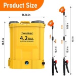 DEWALT 20V MAX 배터리(배터리 없음) 전기 그라덴 스프레이어 4갤런 제초 살포 : 애플도쿄스토어