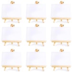 psjvur 10 세트 아티스트 미니 캔버스 선물 테이블 diy 드로잉 이젤 작은 공예 : 데일리팩토리