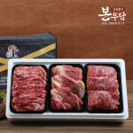[안동한우본우담] 1+등급이상 한우 구이정육 선물세트 5호 1.2kg (꽃등심400g + 채끝등심400g + 특수부위400g) : 지앤티윈윈몰