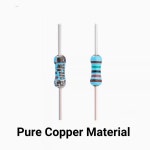 (10PCS)  오리지널 영국 WELWYN 발열 저항기 MFR4 시리즈 0.5W 1/2W 1R-1M 옴 전원 컬러 링 금속 필름 저항기 : 분당플렉스62