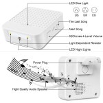 센서 벨 동작 무선 차임벨 차임 태양광 2.4GHZ 감지 노래방 손님 장거리 웰컴 Black : 트리플 트레이더스