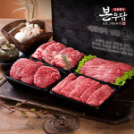 [안동한우본우담] 1+등급이상 한우 모둠 선물세트 4호 2.0kg (꽃등심500g + 안심500g + 국거리500g + 불고기500g) : 지앤티윈윈몰