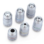 생물 현미경 평면 렌즈 195 무채색 4X 10X RMS 20.2mm 스레드 17 : 소로유통N