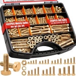 트위덱 /680PCS 미터법 & SAE 볼트 모음, 8.8 등급 육각 헤드 및 너트 모음 키트, M4 M5 M6 M8 1 /4-20 5 /16-18 3 /8-16 헤비 듀티 키트... 