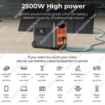홈 캠핑 2500w 3000w 5000w 10000w 220V 전기 휴대용 태양광 발전소 맞춤형 : 한라물산5
