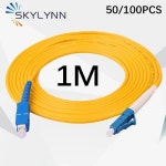 50/100 개/가방 SC/UPC-LC/UPC 광섬유 패치 코드 1M 단순 2.0mm G652D OS2 LSZH 재킷 사용자 정의 가능 : 봉화소소온