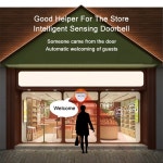 센서 벨 동작 감지 노래방 차임벨 손님 무선 환영 차임 알람 문짝 PIR 모션 매장 출입 white : 트리플 트레이더스