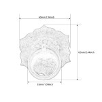 nsuqoa jseiajb 2pc 빈티지 가구 캐비닛 도어 노커 핸들 헥사곤(b) 중국식 B 62X60mm : 데일리팩토리