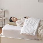 [뮤] 모션 반자동 리프트업 통 수납 침대프레임 SS(슈퍼싱글), 화이트 : qual