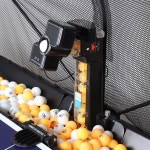 1PC JT A 탁구 로봇 머신 연습기 공 기계 자동 36 스핀 홈 연습 그물 커버 10 black : 리코플러스