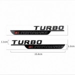 메르세데스-벤츠 호환 V8 BITURBO 사이드 엠블럼 TURBO 바디 사이드 엠블럼 E PERFORMANCE E 4MATIC 펜더 부품 데칼 3D : 판다나01