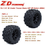 ZD 레이싱 120125mm 휠 타이어 110 RC 자동차 HPIHSPSavage XS TM FluxARRMA GORGONKDM 레이싱 SUCCESSORHNR H9801 MARS : 제스104