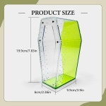 관 모양 점핑 스파이더 사육장 투명 아크릴 파충류 테라리움 사마귀용 : 제스102