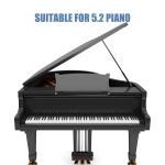 ULDGII 2Pcs 전면 피아노 키탑이 있는 흰색 플라스틱 피아노 키탑 화이트 글로스 쇼트 헤드 전체 세트 교체 쉬운 설치 : 딜리고스토리