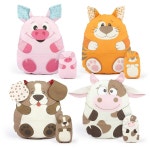 초보자를 바느질 키트 diy 농장 컷 앤 개, 위한 포함된 동물 고양이가 패널(해피팜) 쿨랄루 재봉 소녀와 소, 소년을 - 원단 돼지, 공예... 