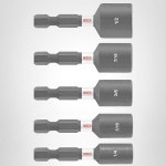 BOSCH ITNSV105 5피스 8인치 임팩트 터프 모듬 세트 너트터 17/8 In. 1/2 In. 1Piece : selecto08