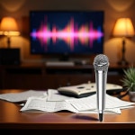 팬소프트틱스 실버 미니 싱잉 마이크 노래방 3 5mm 콘덴서 휴대용 휴대폰 노트북 무선 : 블루앨리마켓