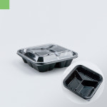 PET밀폐 DL-41 볼뚜껑 검정 3칸 세트 # : 대흥포장주식회사