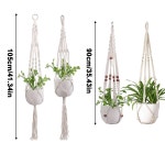 식물 벽걸이 화분 안뜰 인테리어 홈 꽃 냄비 홀더 녹색 포켓 바구니 벽 Macrame : 코알라아홉