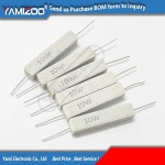 10pcs 10W 시멘트 저항 저항기 1 2 5 8 10 15 20 25 100 Ohm 1R 2R 5R 8R 10R 15R 20R 25R 100R 1k 2k 10k : 분당플렉스62