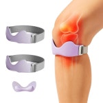 무릎 완화를 위한 AOCPO 2 PCS 실리콘 슬개골 힘줄 지지 스트랩 점퍼 무릎, 힘줄염, 오스굿 슐레이터 , 달리기 및 스포츠용 보조기 보라색... 